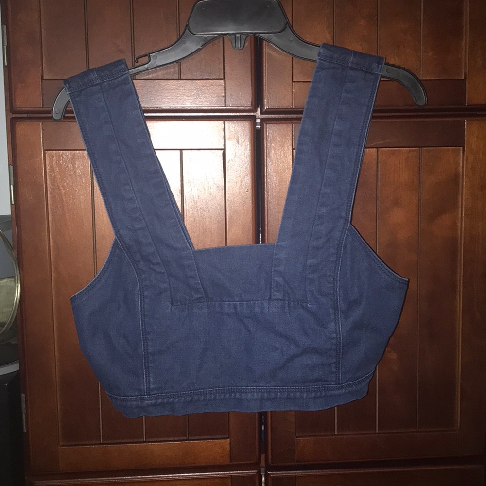 Denim Bra Top